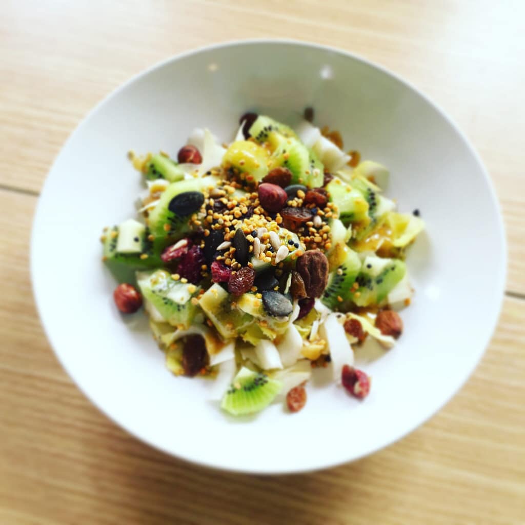 salade endives kiwis pollen